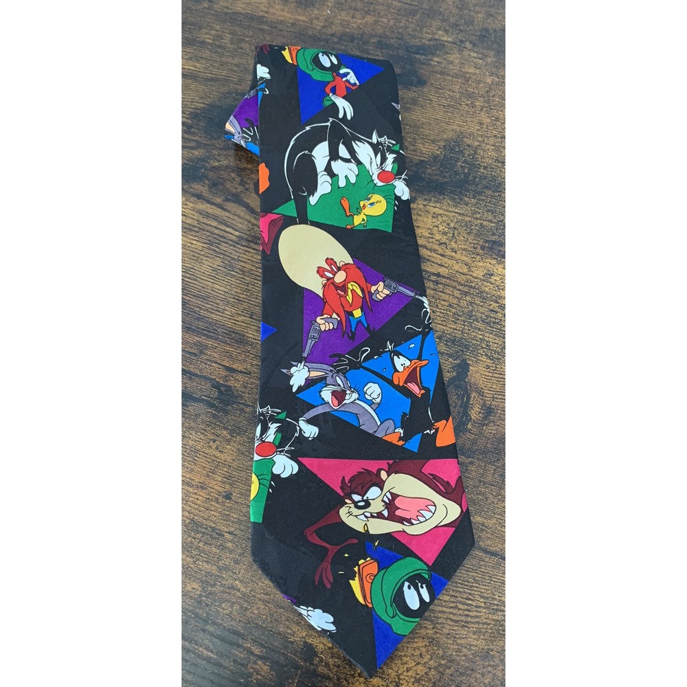 Looney Tunes Mania Tie Bugs Bunny Sylvester Tweety Marvin The Martian Daffy